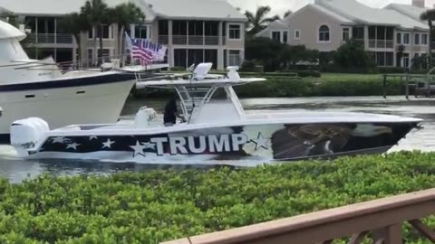 A Patriot put a Trump Flag on his dock and the HOA told him to remove it. A day