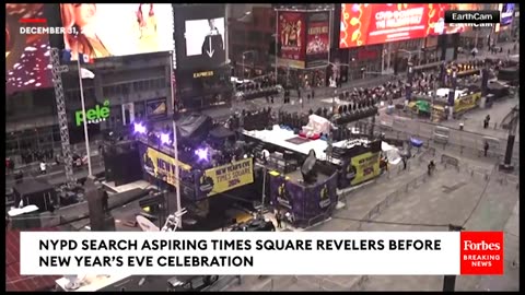 WATCH- NYPD Officers Search New Year's Eve Revelers Going To Times Square