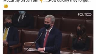 Never Forget House Speaker Kevin McCarthy's Treasonous Stand On January 6, 2021