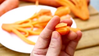 Art In Carrot Tulips Flower | Fruit & Vegetable Carving | Food Decoration | Party Garnishing