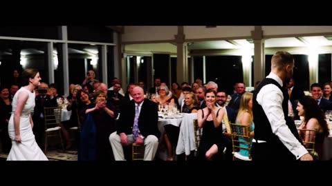 Newlyweds leave guests in awe with this first dance medley