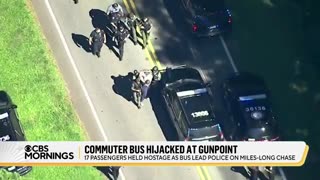 Police chase hijacked commuter bus in Atlanta, 1 person killed CBS News
