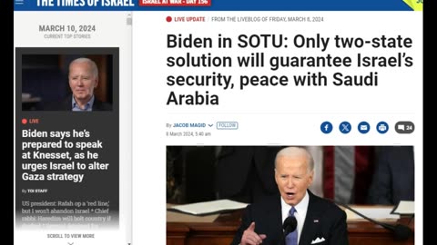 Joe Biden placed a "CURSE" on the United States by stating he wants to divide Israel in SOTU speech!
