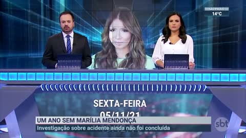 Morte de Marília Mendonça completa 1 ano neste sábado | SBT Brasil (04/11/22)