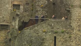 Joe Biden visits Carlingford Castle, and visits his ancestral hometown