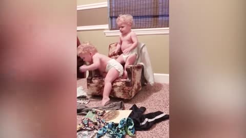 Funniest Twins Baby Playing Together - Funny Baby Video I BOBO Cute & Funny Videos