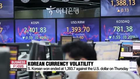 S. Korea's FX authorities warn against herd behavior amid excessive decline in local currency