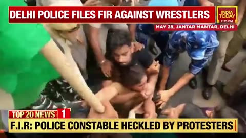 News today , Manipur in flames again wrestler's protes