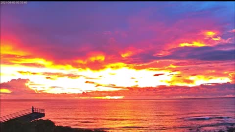 Gorgeous Red Skies Before Sunrise Nibiru?