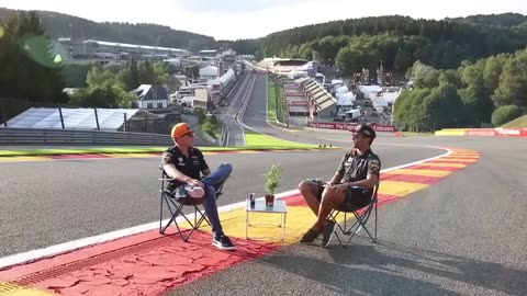 DANIEL RICCIARDO AND MAX VERSTAPPEN GOOFING AROUND