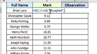 Writing Observations Efficiently in Excel