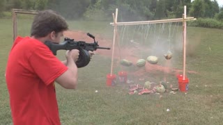 Shooting With Ultimax Machine Gun