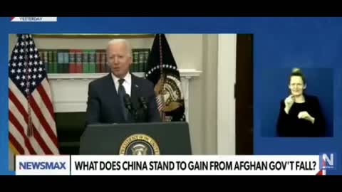 China ordered Biden to blotch the withdrawal from Afghanistan.