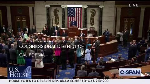 🚨 BREAKING: The House has voted to censure Adam Schiff and he will now face an ethics investigation.