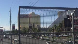 Walking past the Tropicana Hotel and Casino Las Vegas Nevada Strip