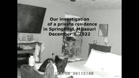 Our investigation of a private residence 12/03/2022