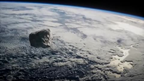 Nasa released a video of a space craft colliding with an asteroid