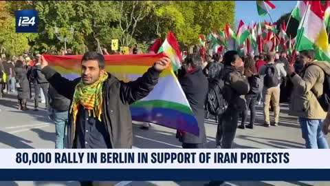 80,000 rally in Berlin in support of Iran protests