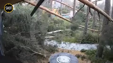 Revealing footage from yesterday's typhoon in St. Petersburg