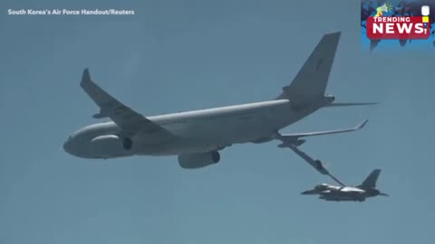 South Korea’s Air Force Conducts Refueling Drill