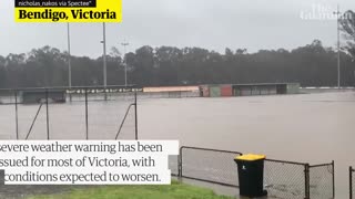 Heavy rains bring flood warnings for Tasmania and Victoria
