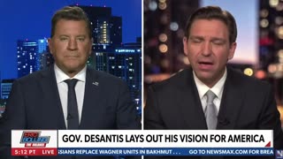 Ron DeSantis Dodges Question When Asked by Newsmax Host Bolling If He Would Be Trump's VP