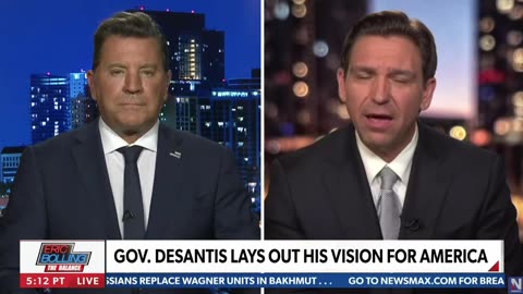 Ron DeSantis Dodges Question When Asked by Newsmax Host Bolling If He Would Be Trump's VP