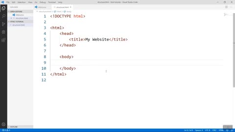 Structure of HTML Page(HTML and CSS tutorial)