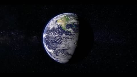 Earth Rotating In the space Free HD Video - no copyright