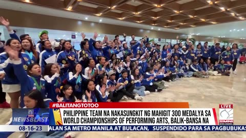 Philippine team na nakasungkit ng mahigit 300 medalya sa world championships of performing arts