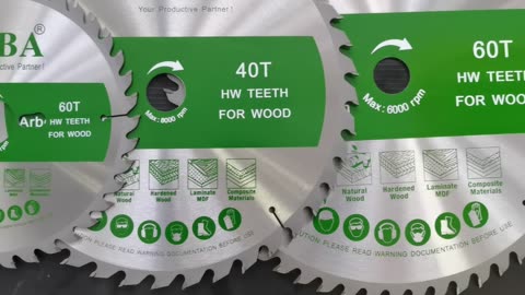 Professional wood cutting saw blade