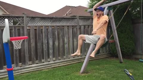 Cool Uncle Amazes Nephews With Incredible High-Flying Dunk