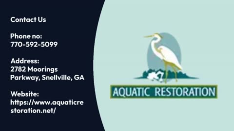 Pond Maintenance Atlanta: Keeping Your Water Feature in Pristine Condition with Aquatic Restoration