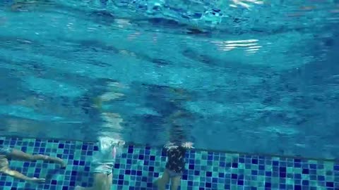 Group Swim lesson with 5 girls (practice all strokes)