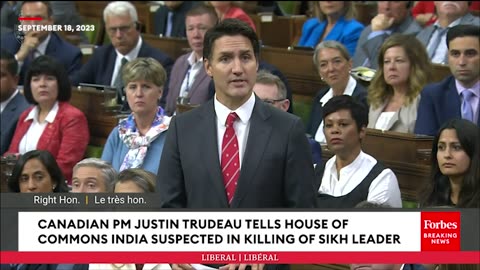 WATCH- Canada's Justin Trudeau Directly Accuses India Of Possible Involvement In Sikh Leader Killing