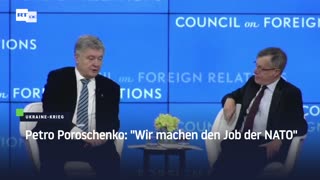 Petro Poroschenko: "Wir machen den Job der NATO"
