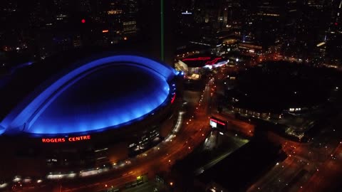 The Night Vision of Canada_Drone View_Beauty of Canada