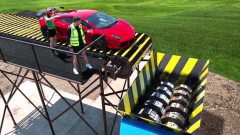 Lamborghini vs World's Largest Shedder