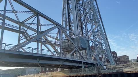 Going under Aerial Lift Bridge on a Jetski