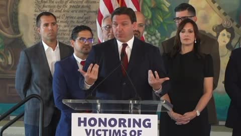 Ron DeSantis signs a bill that designates November 7th as "Victims of Communism Day".