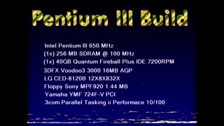 Montagem / Build do Pentium 3 com 3DFX (parte 1)