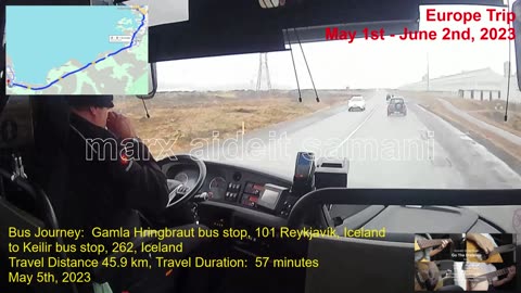 May 5th, 2023 31d Bus Ride: Gamla Hringbraut to Keilir, Keflavik, Iceland