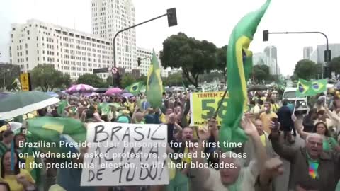 Brazil's Bolsonaro Tells Protesters To Lift Blockades