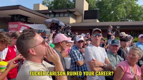 Pence asks crowd at Iowa State Fair for questions. LOL