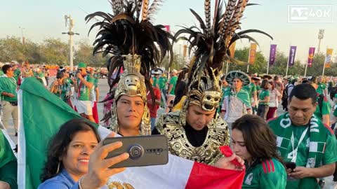 Funny Mexico Fans Mimicking Qatar Police