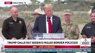 Trump Visits the Border at Eagles Pass, Texas - February 29, 2024