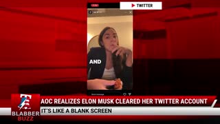 AOC Realizes Elon Musk Cleared Her Twitter Account
