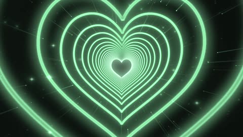 584. Green Heart Background💚Love Heart Heart