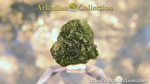 Deeply Etched Moldavite Stone from the Czech Republic