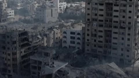 Drone Footage Shows Extensive Damage in Gaza After Israeli Airstrikes